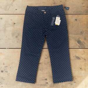 NWT Chaps Secretly Slimming Polka Dot Capri Pants Size 2